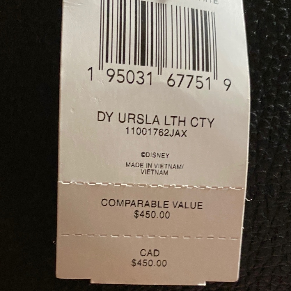 *Last Price Drop* NWT Coach Disney Black Ursula Little Mermaid Tote - Picture 3 of 13